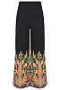 Широкие брюки с цветочным орнаментом