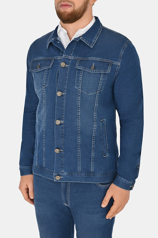 Джинсовая куртка с эластаном