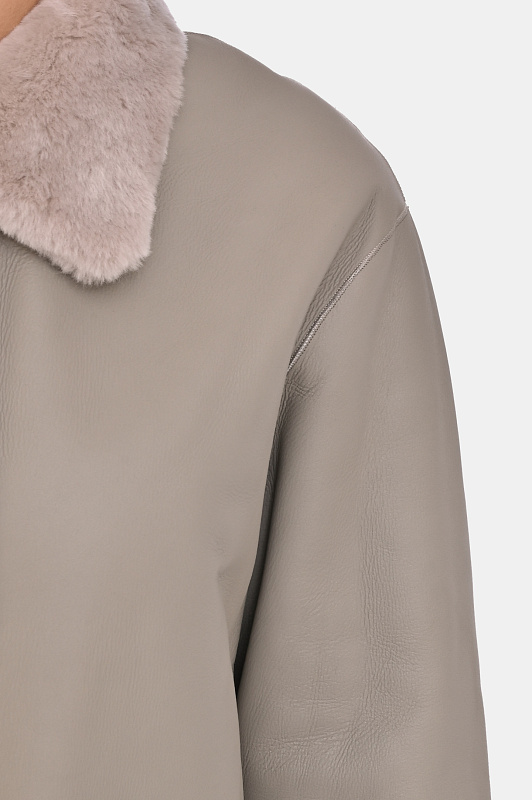 Двустороннее пальто из овчины