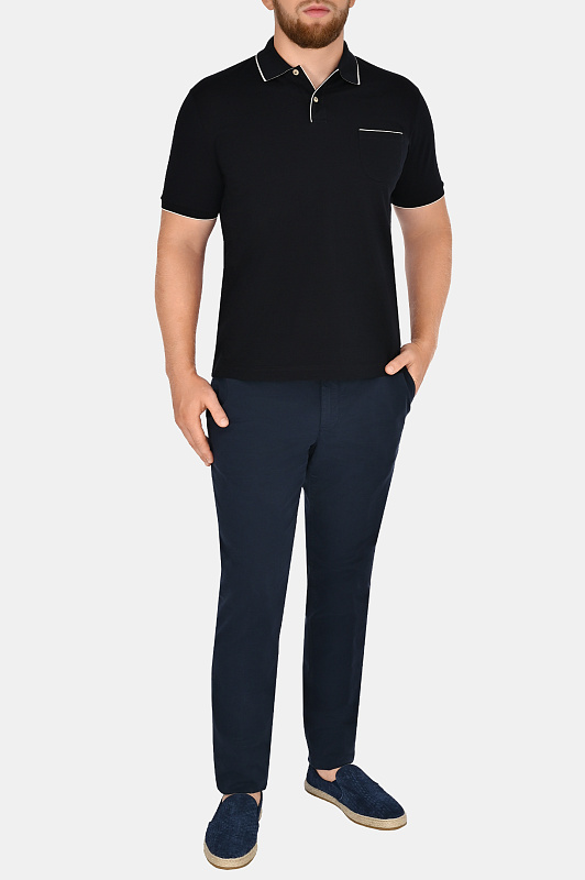 Поло из хлопка и эластана