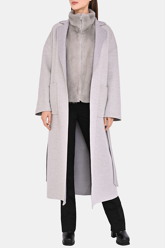 Пальто+жилет+пояс