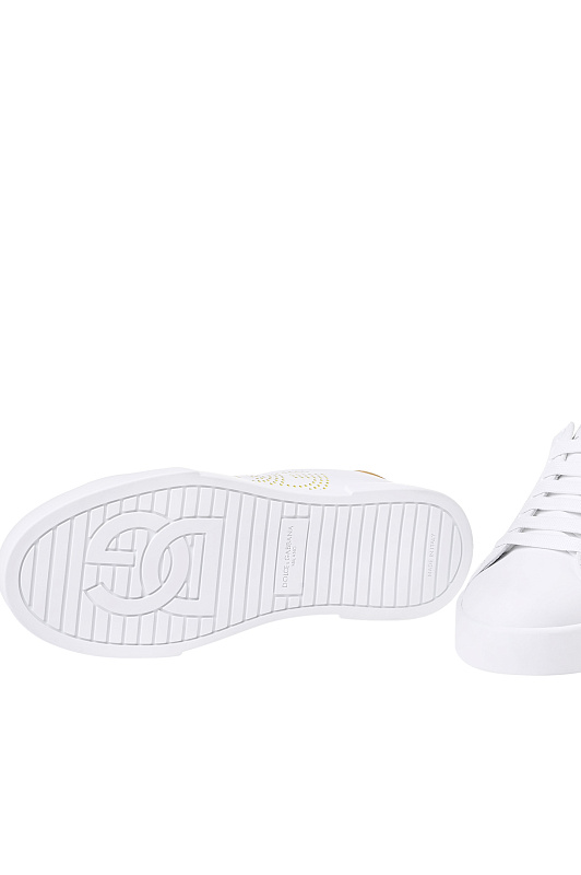 Кожаные кеды с логотипом