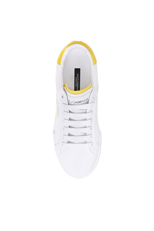 Кожаные кеды с логотипом