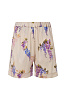 Шорты с цветочным принтом из шелка и эластана