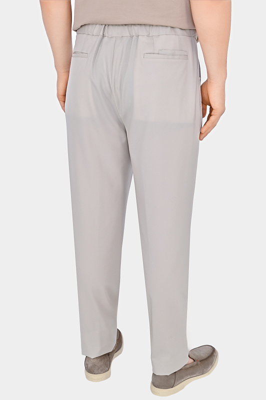 Брюки из хлопка и эластана