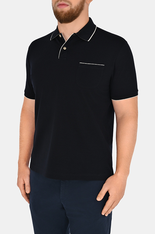 Поло из хлопка и эластана