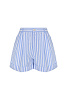 Шорты из льна в полоску