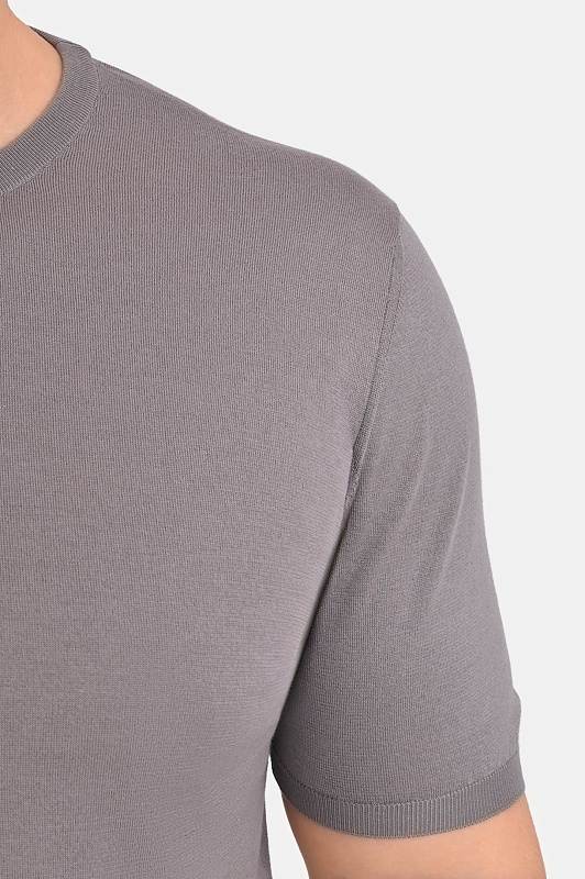 Трикотажный джемпер KITON Серый Мужской UMKXX37 Трикотажный джемпер KITON Серый Мужской UMKXX37