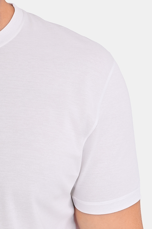 Хлопковая футболка KITON Белый Мужской UMK08840