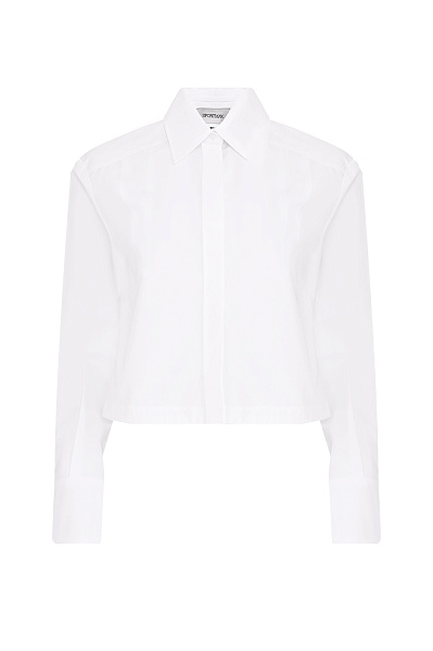 Хлопковая блуза укороченная SPORTMAX Хлопковая блуза укороченная SPORTMAX