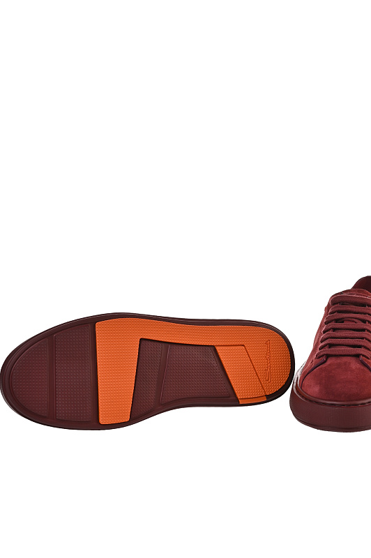 Замшевые кеды на шнуровке SANTONI Бордовый Женский WBCG61322BORCTOYB38 Замшевые кеды на шнуровке SANTONI Бордовый Женский WBCG61322BORCTOYB38