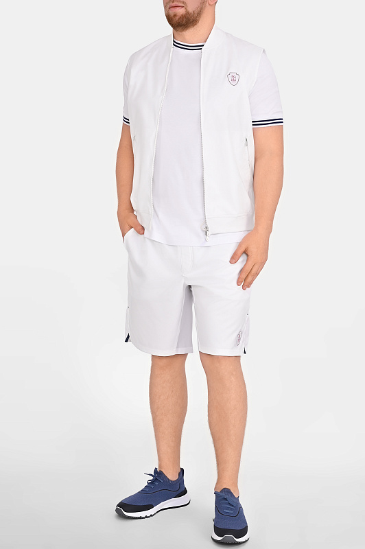 Трикотажные шорты BRUNELLO  CUCINELLI Белый Мужской MB4223590T