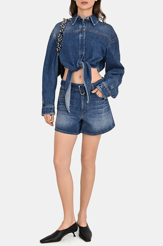 Джинсовые шорты SPORTMAX Синий Женский SPXFIESTA 2612141022600 Джинсовые шорты SPORTMAX Синий Женский SPXFIESTA 2612141022600