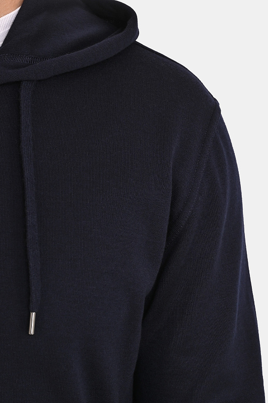 Трикотажная толстовка с капюшоном BRUNELLO CUCINELLI Темно-синий Мужской MM8359069G Трикотажная толстовка с капюшоном BRUNELLO CUCINELLI Темно-синий Мужской MM8359069G