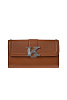 Кожаный клатч с клапаном KITON Коричневый