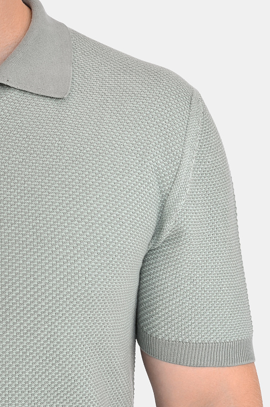 Фактурное поло CANALI Зеленый Мужской C0127MK02461