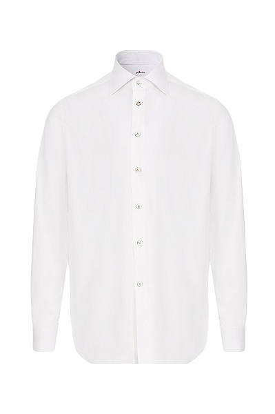 Хлопковая рубашка стрейч KITON