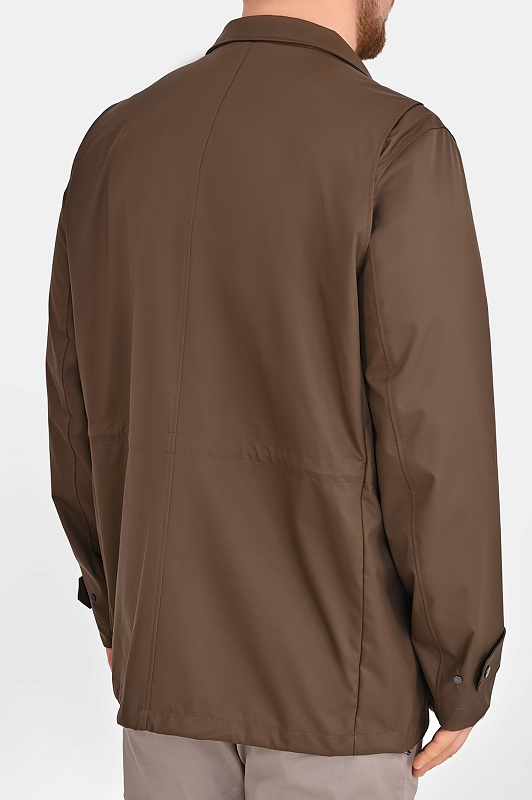 Куртка с карманами KITON Коричневый Мужской UW2317V0824H07003