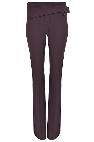 Шерстяные брюки с поясом SPORTMAX