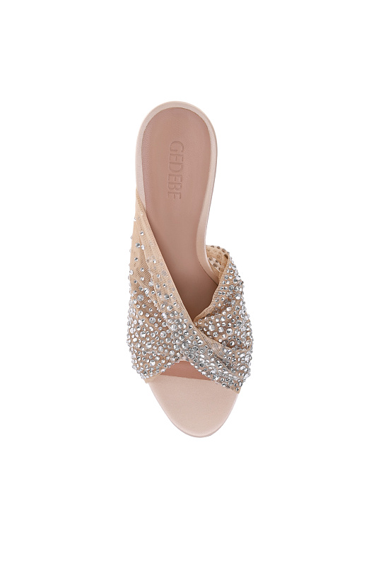 Декорированные босоножки GEDEBE Бежевый Женский MARIEL MULE 105
