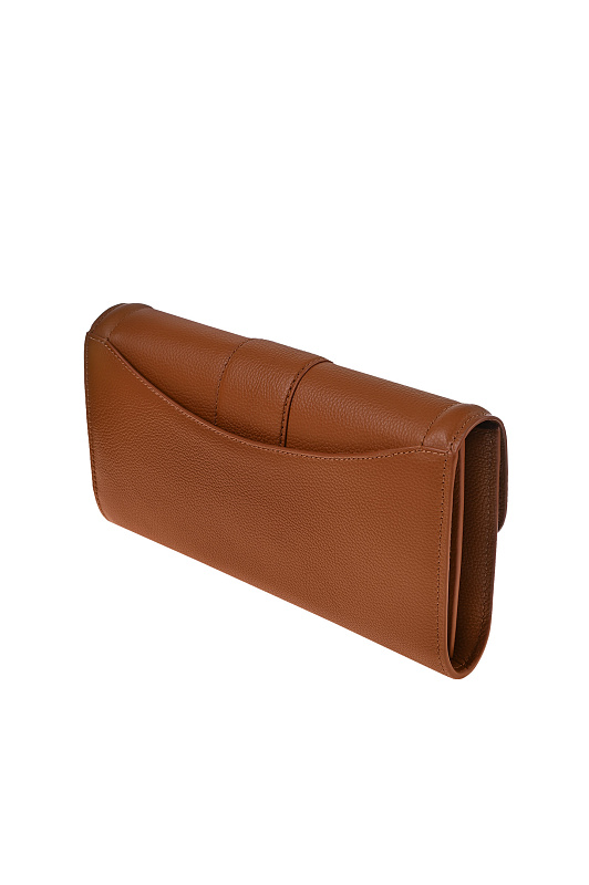 Кожаный клатч с клапаном KITON Коричневый Женский DKARRYK0938F16001 Кожаный клатч с клапаном KITON Коричневый Женский DKARRYK0938F16001
