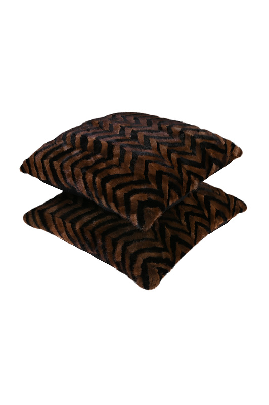 Меховой комплект шеврон PALMIOTTI CLAUDIO Черный Unisex SET OF BLANKET +2 CUSHION Меховой комплект шеврон PALMIOTTI CLAUDIO Черный Unisex SET OF BLANKET +2 CUSHION