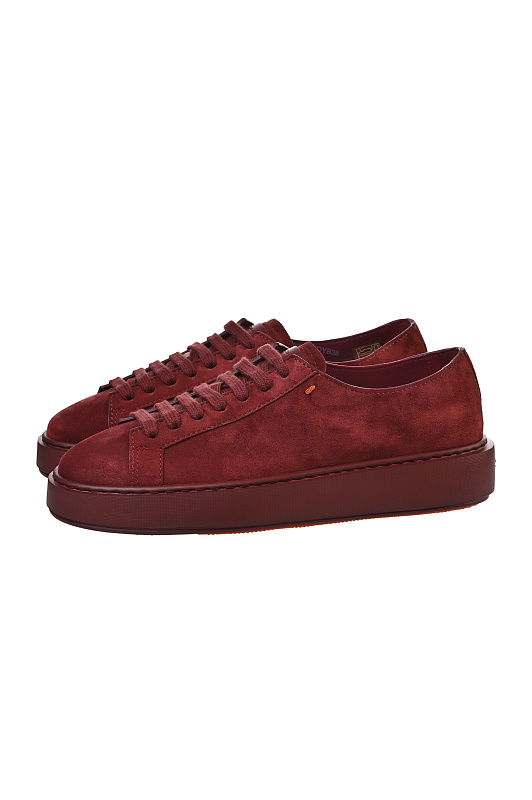 Замшевые кеды на шнуровке SANTONI Бордовый Женский WBCG61322BORCTOYB38 Замшевые кеды на шнуровке SANTONI Бордовый Женский WBCG61322BORCTOYB38
