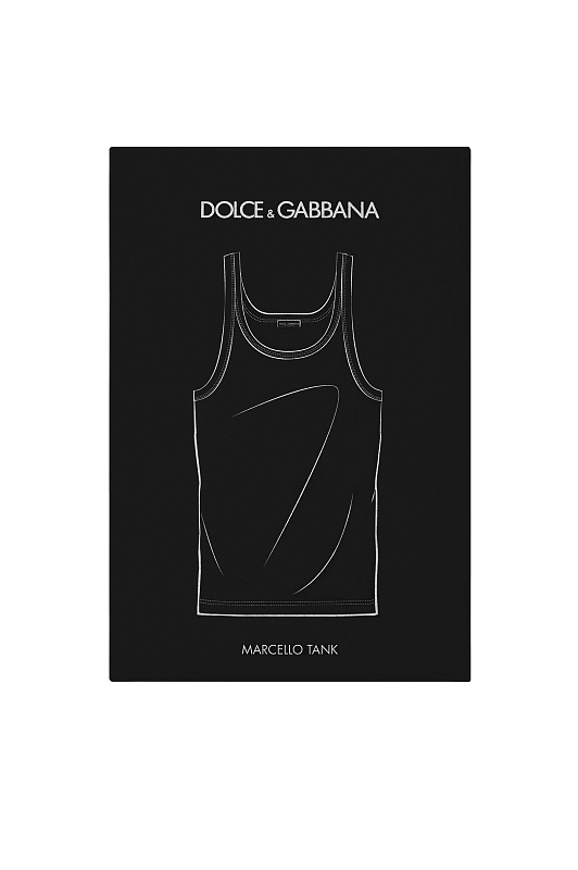 Хлопковая майка DOLCE & GABBANA Белый Мужской M8C19JONN96 Хлопковая майка DOLCE & GABBANA Белый Мужской M8C19JONN96