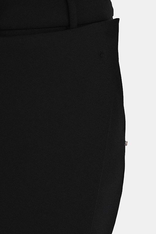 Брюки с запахом SPORTMAX Черный Женский SPXUTOPIA 2612131061600