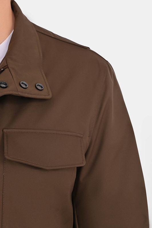 Куртка с карманами KITON Коричневый Мужской UW2317V0824H07003
