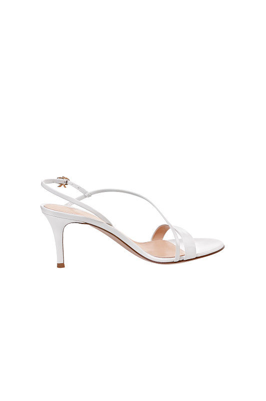 Кожаные босоножки GIANVITO ROSSI Белый Женский G32768.70RIC.NUIOFFW Кожаные босоножки GIANVITO ROSSI Белый Женский G32768.70RIC.NUIOFFW