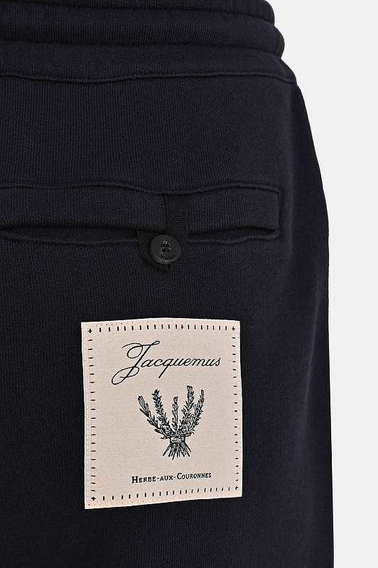 Хлопковые брюки джоггеры JACQUEMUS Темно-синий Женский PAW00656AJ00262 Хлопковые брюки джоггеры JACQUEMUS Темно-синий Женский PAW00656AJ00262