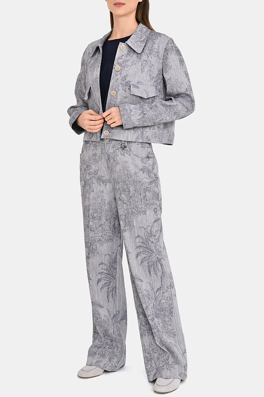 Хлопковая футболка KITON Темно-синий Женский D61449H08051 Хлопковая футболка KITON Темно-синий Женский D61449H08051