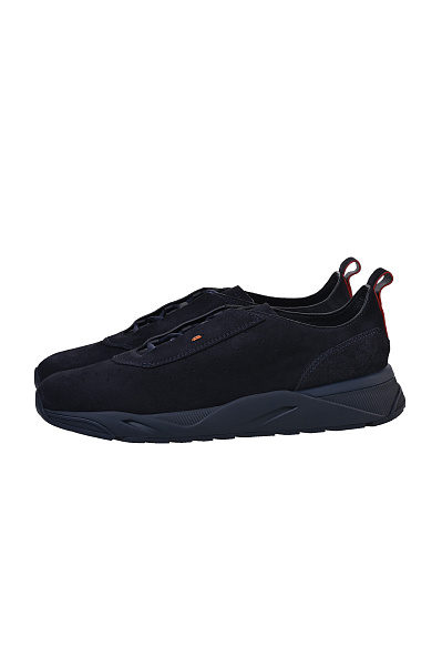 Кожаные кроссовки на шнуровке SANTONI