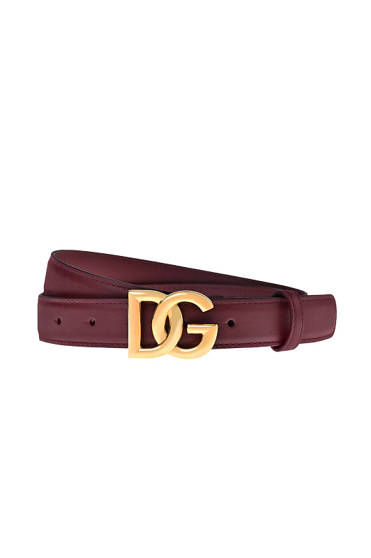 Кожаный ремень DOLCE & GABBANA Бордовый Женский BE1447 AK274 Кожаный ремень DOLCE & GABBANA Бордовый Женский BE1447 AK274