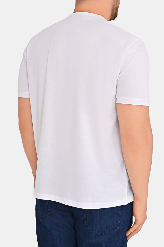 Хлопковая футболка KITON Белый Мужской UMK08840