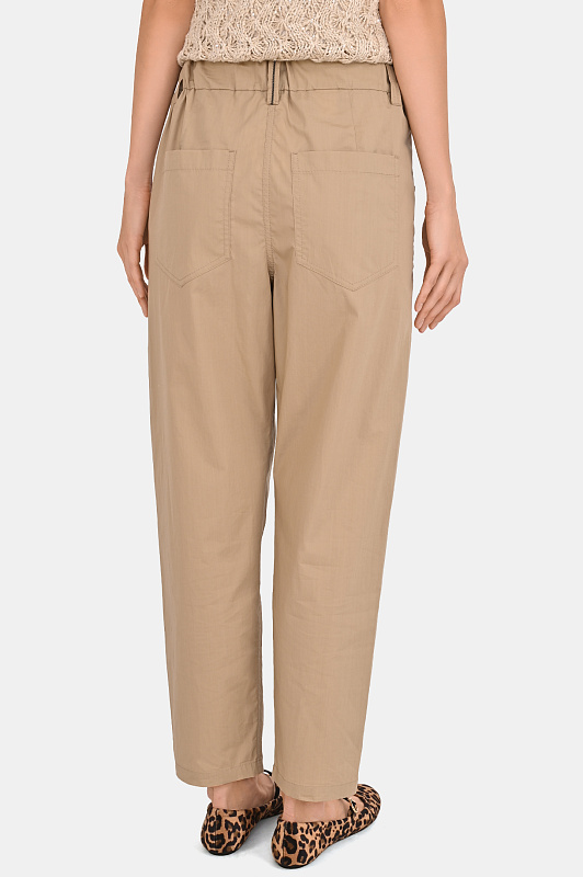 Брюки BRUNELLO  CUCINELLI Бежевый Женский M0H93P8907