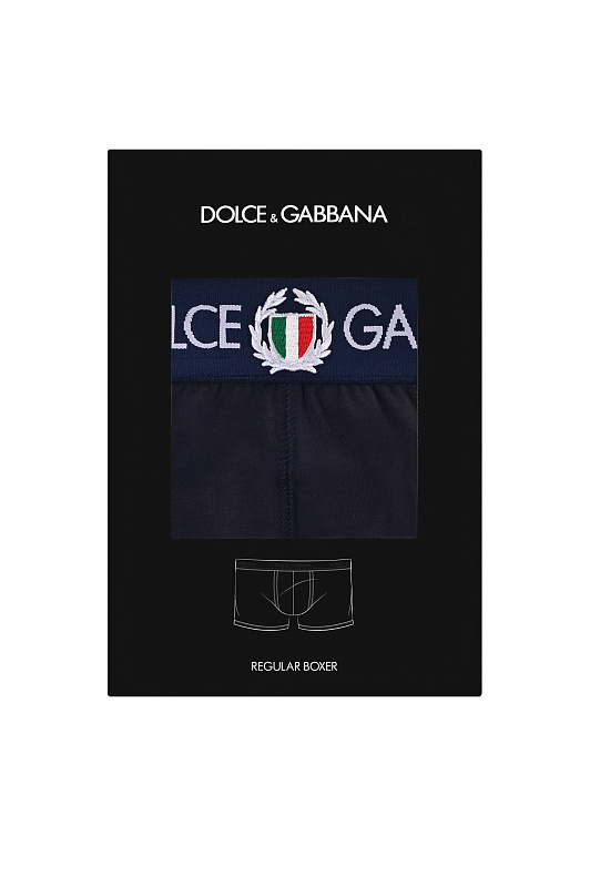 Хлопковые боксеры DOLCE & GABBANA Темно-синий Мужской M4C03JONN94 Хлопковые боксеры DOLCE & GABBANA Темно-синий Мужской M4C03JONN94