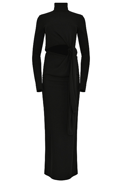 Вискозное платье с вырезом SPORTMAX Вискозное платье с вырезом SPORTMAX