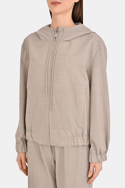 Шерстяная куртка P.A.R.O.S.H. Светло-бежевый Женский LUWOOL-D420399 Шерстяная куртка P.A.R.O.S.H. Светло-бежевый Женский LUWOOL-D420399