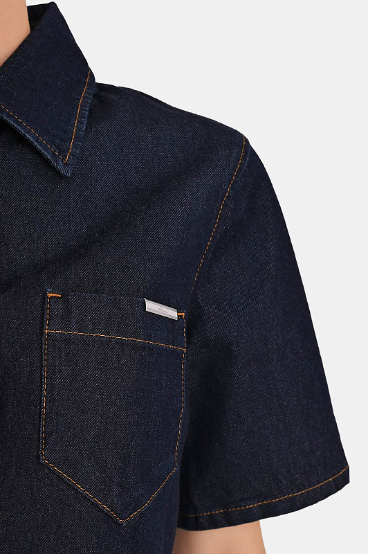 Джинсовая блуза KITON Синий Женский DJ61401K0926H0 Джинсовая блуза KITON Синий Женский DJ61401K0926H0