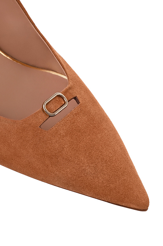 Замшевые босоножки SANTONI Коричневый Женский WDBG72106HA2NHZWC40 Замшевые босоножки SANTONI Коричневый Женский WDBG72106HA2NHZWC40