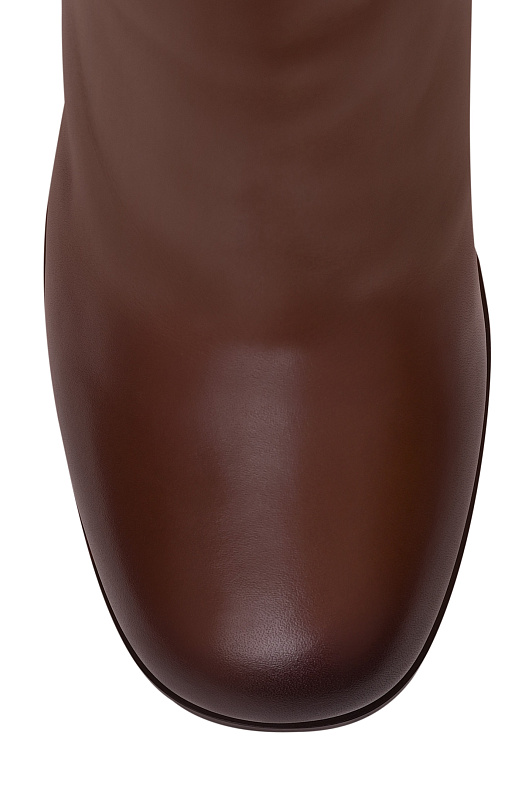 Кожаные ботильоны на каблуке SANTONI Коричневый Женский WTNG71742HI3HDYLT50 Кожаные ботильоны на каблуке SANTONI Коричневый Женский WTNG71742HI3HDYLT50