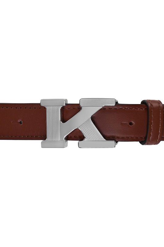 Кожаный ремень с пряжкой KITON Коричневый Женский DCKG25PN014640 Кожаный ремень с пряжкой KITON Коричневый Женский DCKG25PN014640