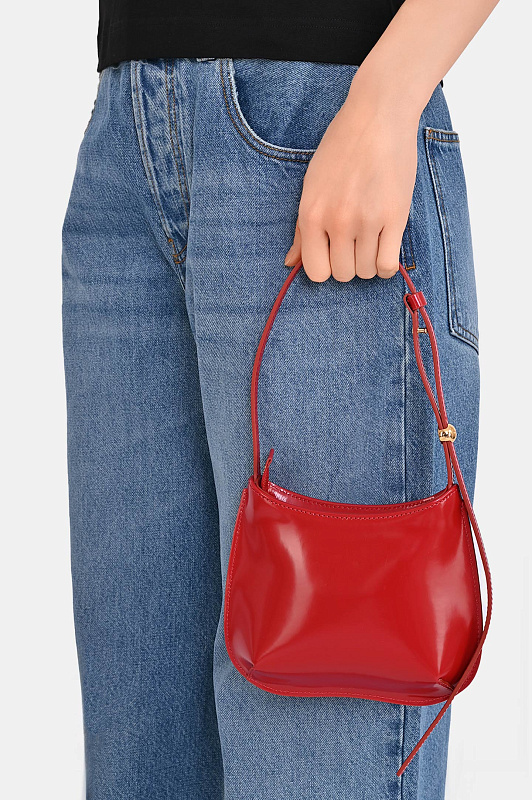 Кожаная сумка багет JACQUEMUS Красный Женский BAW00454AC18A01 Кожаная сумка багет JACQUEMUS Красный Женский BAW00454AC18A01