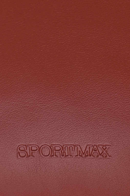 Кожаная сумка с цепью SPORTMAX Коричневый Женский SPXSOFFYMINI 261251103160