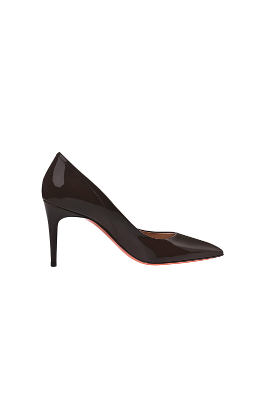 Лаковые туфли-лодочки SANTONI Темно-коричневый Женский WDXG72423HIANVHD Лаковые туфли-лодочки SANTONI Темно-коричневый Женский WDXG72423HIANVHD