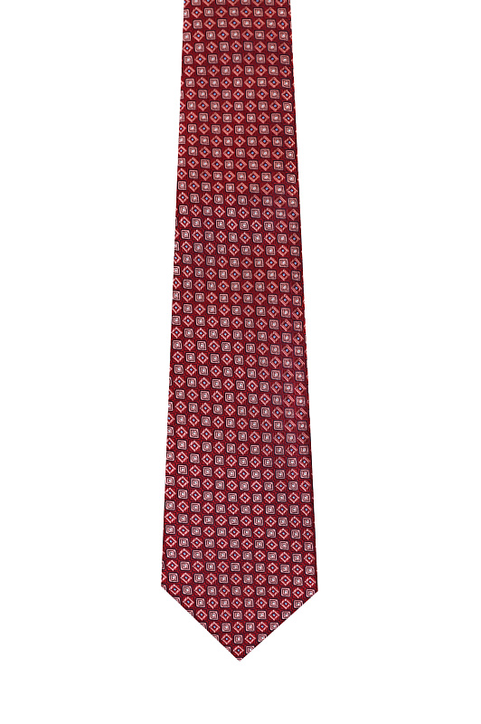 Шелковый галстук CANALI Красный Мужской 18HJ04565 Шелковый галстук CANALI Красный Мужской 18HJ04565
