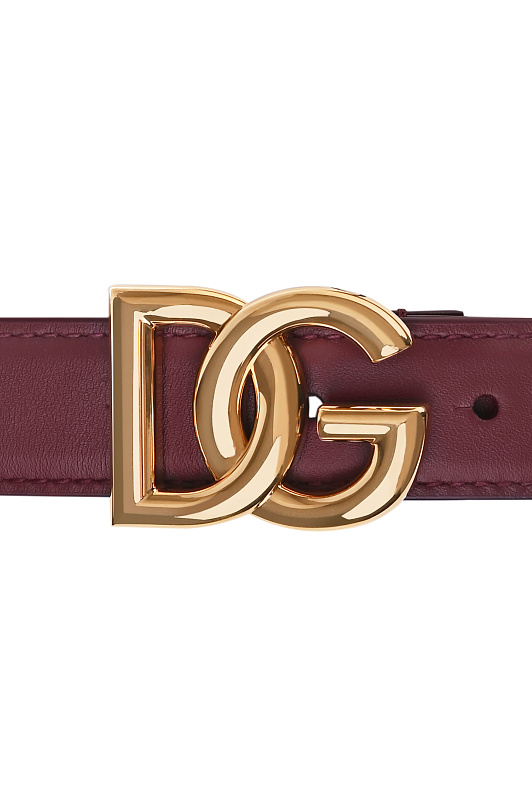 Кожаный ремень DOLCE & GABBANA Бордовый Женский BE1447 AK274 Кожаный ремень DOLCE & GABBANA Бордовый Женский BE1447 AK274