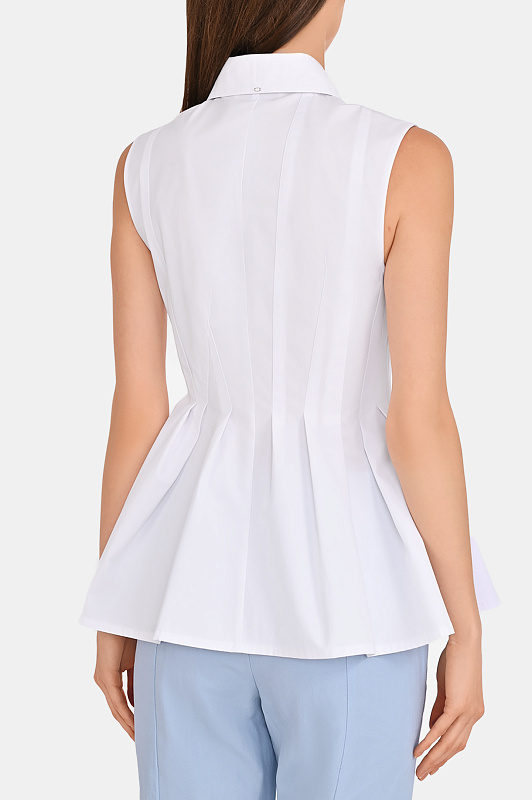 Хлопковая блуза SPORTMAX Белый Женский SPXCERTOSA 2612111052600 Хлопковая блуза SPORTMAX Белый Женский SPXCERTOSA 2612111052600